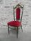 Hollywood Regency Style Italian Side Chair, 1960s 11