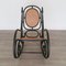 Rocking Chair Antique en Bois Courbé Noir de Fischel 5