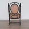 Rocking Chair Antique en Bois Courbé Noir de Fischel 6