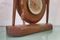 Deutsche Mid-Century Uhr aus Kupfer, Holz und Glas, 1960er 2