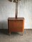 Mueble bar estilo Art Déco de nogal con lámpara, años 50, Imagen 3