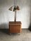 Barschrank im Art Deco Stil mit Lampe, 1950er 1