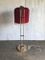 Mid-Century Chrome Plated Floor Lamp with Red Shade, 1960s 7