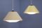 Metal and Plastic Ceiling Lamps by Louis C. Kalff for Philips, 1950s, Set of 2, Image 3