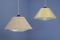 Metal and Plastic Ceiling Lamps by Louis C. Kalff for Philips, 1950s, Set of 2 1