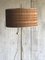 Mid-Century Floor Lamp with Wooden Shade, 1950s 4