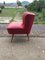 Mid-Century Red Cocktail Chair, 1950s 2