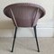 Vintage Lilac Wicker Lounge Chair from Lusty Lloyd Loom 7