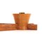 Candelabro italiano de latón y madera de Anri Form, años 60, Imagen 7