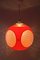 Lampada da soffitto UFO arancione nello stile di Luigi Colani, anni '70, Immagine 3