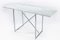 Italian Steel and Marble Console Tables from Bieffeplast, 1980s, Set of 2 2