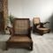 Mid-Century Cane Colonial Armchairs, 1950s, Set of 2 3