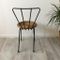 Mid-Century Metal and Wicker Dining Chair, 1950s 5