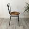 Mid-Century Metal and Wicker Dining Chair, 1950s, Image 4