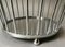 Nickel-Plated Paper Basket by Jacques Adnet, 1940s, Image 3