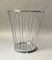 Nickel-Plated Paper Basket by Jacques Adnet, 1940s 1