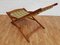 Chaise Pliante Scandinave en Tissu et Teck, 1960s 10