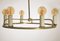 Deutsche Vintage Bauhaus Deckenlampe aus Messing, 1930er 2