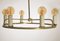 Vintage Bauhaus German Brass Ceiling Lamp, 1930s, Image 2
