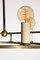 Deutsche Vintage Bauhaus Deckenlampe aus Messing, 1930er 5