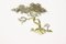 Scultura da parete a forma di bonsai in ottone di Willy Daro, anni '70, Immagine 1