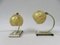 Art Deco German Brass, Glass, and Anodized Aluminum Table Lamps, Set of 2, Image 6