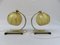 Art Deco German Brass, Glass, and Anodized Aluminum Table Lamps, Set of 2 5