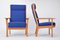 Danish Oak Armchairs by Hans J. Wegner for Getama, 1970s, Set of 2, Image 3