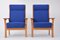 Set of Danish Oak Armchairs by Hans J. Wegner for Getama, 1970s, Image 2