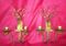 Regency Gold Leaf and Wrought Iron Sconces, 1950s, Set of 2, Image 2