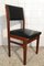 Stuhl aus Mahagoni & Skai von Cruz Carvalho für Interforma, 1960er 1