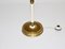 Mid-Century Beech and Brass Floor Lamp, Image 7