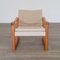 Wood & Canvas Diana Lounge Chair by Karin Mobring for Ikea, 1970s, Image 1
