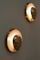 Französische Mid-Century moderne Wandlampen aus Messing, 2er Set 8