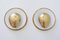 Mid-Century Modern French Brass Sconces, Set of 2, Image 1