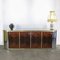 Italienisches Vintage Sideboard aus Messing, Spiegel und Wurzelholz, 1970er 1