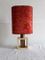 German Beech and Brass Table Lamp, 1960s, Image 1