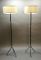 Mid-Century French Tripod Floor Lamps by Jean Royère, Set of 2 2