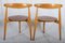 Sedia da pranzo in stile scandinavo in teak e legno impiallacciato, anni '50, Immagine 3