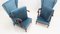 Velvet and Walnut Armchairs by Paolo Buffa, 1940s, Set of 2 3