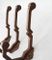 Art Deco French Cast Iron Wall Hooks, 1930s, Set of 3 6