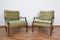 Mid-Century Danish Teak & Velour Armchairs, 1950s, Set of 2, Image 6