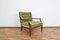 Fauteuils Mid-Century en Teck et Velours, Danemark, 1950s, Set de 2 1