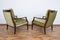 Mid-Century Danish Teak & Velour Armchairs, 1950s, Set of 2 4