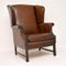 Vintage Leather Armchair, 1930s, Image 7