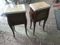 Antique Rosewood and Marble Nightstands, Set of 2 4