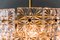 German Brass and Glass Chandelier from Kinkeldey, 1960s 11