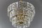 German Brass and Glass Chandelier from Kinkeldey, 1960s 7