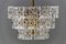 German Brass and Glass Chandelier from Kinkeldey, 1960s 3