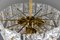 German Brass and Glass Chandelier from Kinkeldey, 1960s, Image 6